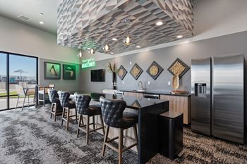 Clubhouse bar area